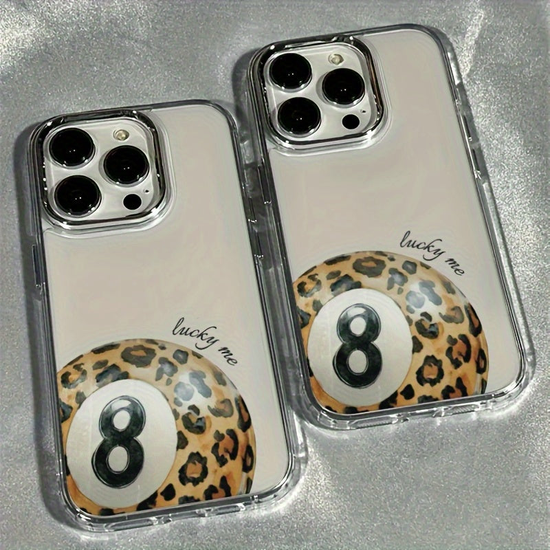 A Leopard Print TPU Protective Case | Shockproof Phone Cover | Scratch-Resistant Transparent Case Compatible with for iphone 7 / X / XS / 11 Series And for iphone 12 / 13 / 14 / 15