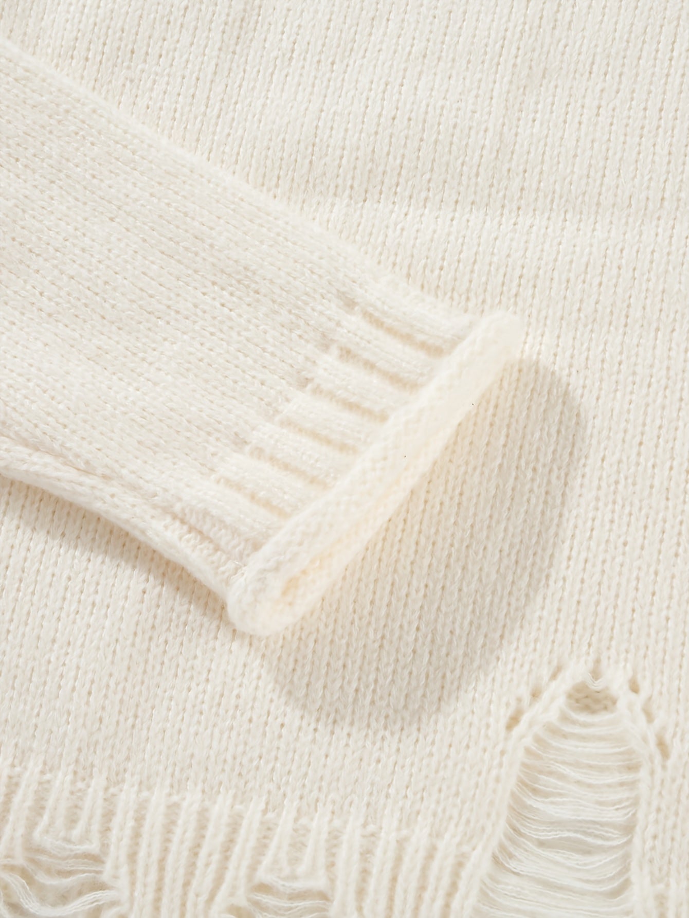 Women's Casual Street Style Loose Hole Sweater