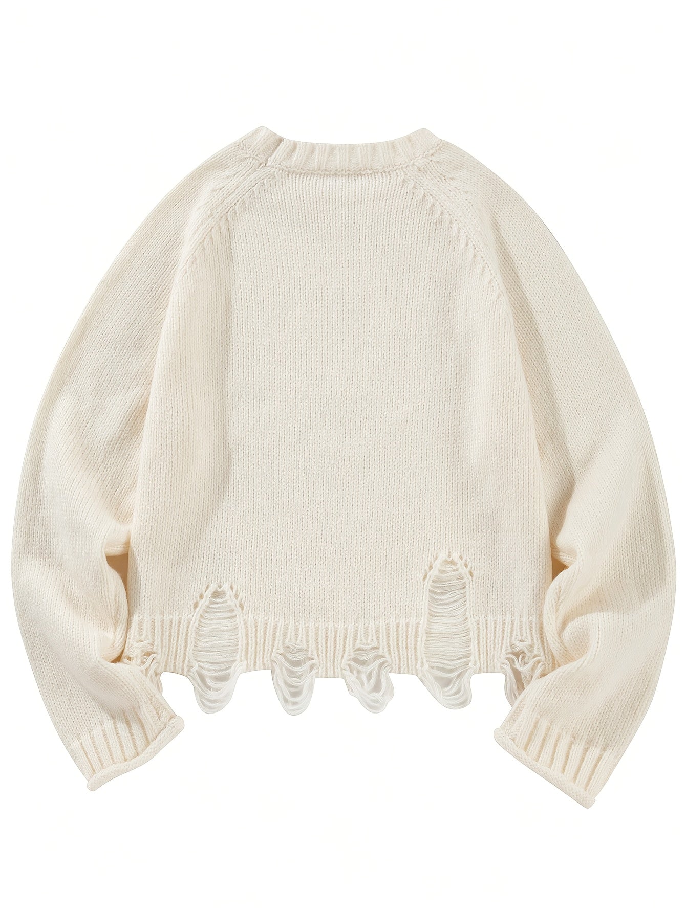 Women's Casual Street Style Loose Hole Sweater
