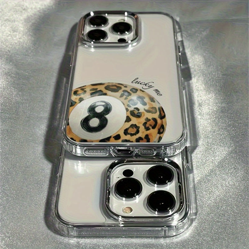 A Leopard Print TPU Protective Case | Shockproof Phone Cover | Scratch-Resistant Transparent Case Compatible with for iphone 7 / X / XS / 11 Series And for iphone 12 / 13 / 14 / 15