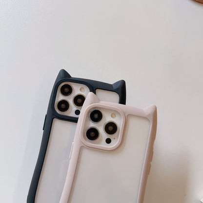 Acrylic High Version Cat Ears Phone Case