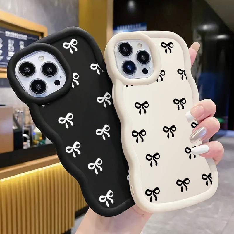 [Luxury Phone Case] 3pcs Luxury Colorful Creative Bow Pattern Shockproof Phone Case | Compatible with Iphone 11/11 Pro/11 Pro Max/12/12 Pro/12 Pro Max/13/13 Pro/13 Pro Max/14/14 Pro/14 Plus/14 Pro Max/15/15 Pro/15 Plus/15 Pro Max/16/16 Pro/16 Plus/16 Pro