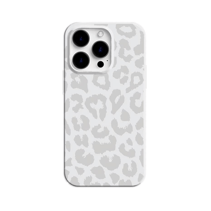 [White Leopard Phone Case] Fashionable White Leopard Print Phone Case | Shockproof TPU Anti-Drop Protective Cover for iPhone 11/12/13/14/15 Pro/Pro Max/Plus/X/XS Max/7 Series | Popular Birthday Gift & Business Present - Jelly Material White-Leopard 097SC