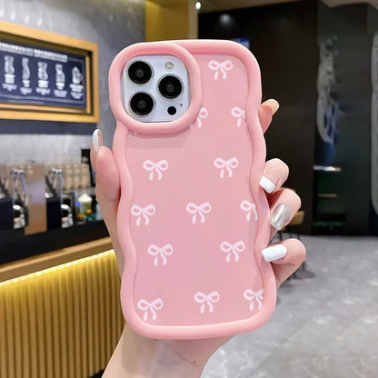 [Luxury Phone Case] 3pcs Luxury Colorful Creative Bow Pattern Shockproof Phone Case | Compatible with Iphone 11/11 Pro/11 Pro Max/12/12 Pro/12 Pro Max/13/13 Pro/13 Pro Max/14/14 Pro/14 Plus/14 Pro Max/15/15 Pro/15 Plus/15 Pro Max/16/16 Pro/16 Plus/16 Pro