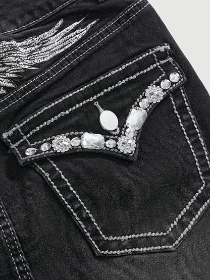 Women'S Stretch Denim Mini Skirt - Elegant Low-Rise Pencil Skirt with Button Detail, Medium Wash, Non-Stretch Fabric, Perfect for Spring/Summer/Fall, Casual Attire, Spring Summer Fashion, Sleek Silhouette, Comfortable Fit