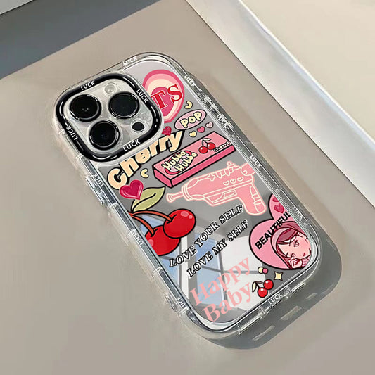 Mirror phone case compatible with iPhone 7 8 11 12 13 14 15 X XR Xs 8Plus 15Pro Max SE2 16 pro max