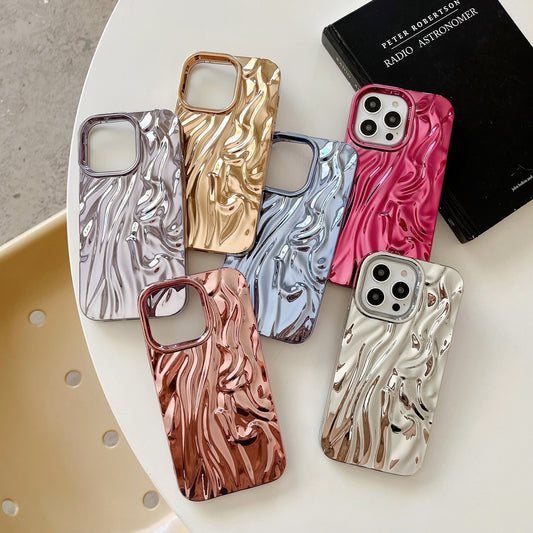 Three-dimensional Pleated Pattern Soft Phone Case