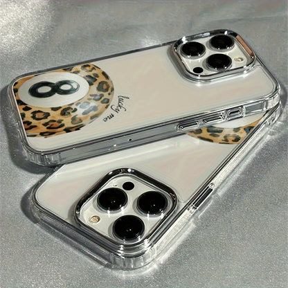 A Leopard Print TPU Protective Case | Shockproof Phone Cover | Scratch-Resistant Transparent Case Compatible with for iphone 7 / X / XS / 11 Series And for iphone 12 / 13 / 14 / 15
