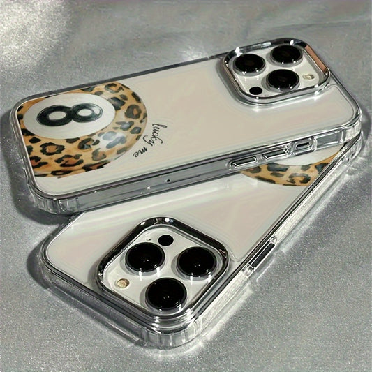 A Leopard Print TPU Protective Case | Shockproof Phone Cover | Scratch-Resistant Transparent Case Compatible with for iphone 7 / X / XS / 11 Series And for iphone 12 / 13 / 14 / 15