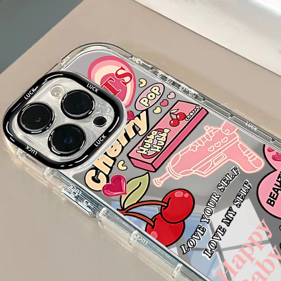 Mirror phone case compatible with iPhone 7 8 11 12 13 14 15 X XR Xs 8Plus 15Pro Max SE2 16 pro max