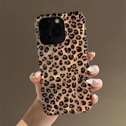 [Stylish Phone Case] Leopard Print Phone Case | Suitable for Apple iPhone 11/12/13/14/16/15/14/13/12/11 Pro Max XS/XR/X/7/8/Plus - Transparent White-Leopard Pattern 126DM, Perfect Gift for Girlfriend, Boyfriend, Valentine's Day, Christmas, Easter FYD Tin