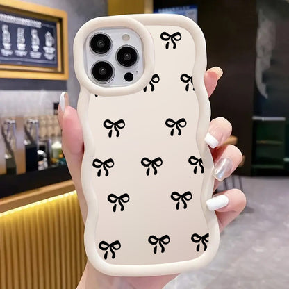 [Luxury Phone Case] 3pcs Luxury Colorful Creative Bow Pattern Shockproof Phone Case | Compatible with Iphone 11/11 Pro/11 Pro Max/12/12 Pro/12 Pro Max/13/13 Pro/13 Pro Max/14/14 Pro/14 Plus/14 Pro Max/15/15 Pro/15 Plus/15 Pro Max/16/16 Pro/16 Plus/16 Pro