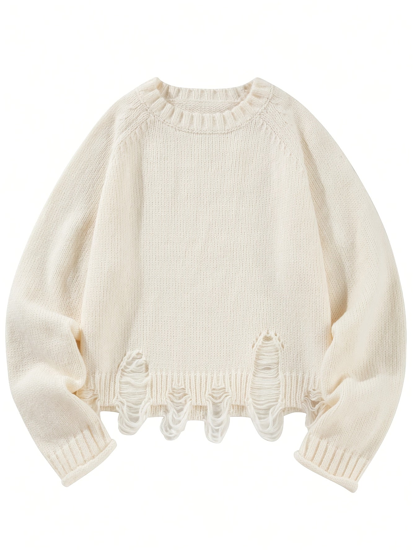 Women's Casual Street Style Loose Hole Sweater