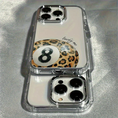 A Leopard Print TPU Protective Case | Shockproof Phone Cover | Scratch-Resistant Transparent Case Compatible with for iphone 7 / X / XS / 11 Series And for iphone 12 / 13 / 14 / 15