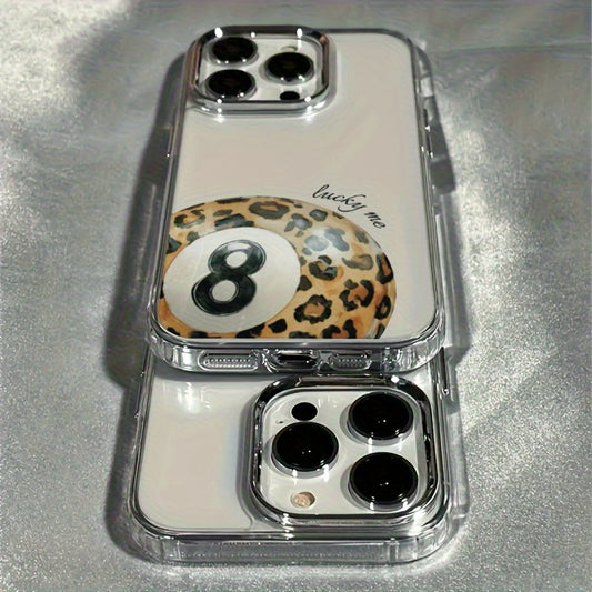 A Leopard Print TPU Protective Case | Shockproof Phone Cover | Scratch-Resistant Transparent Case Compatible with for iphone 7 / X / XS / 11 Series And for iphone 12 / 13 / 14 / 15